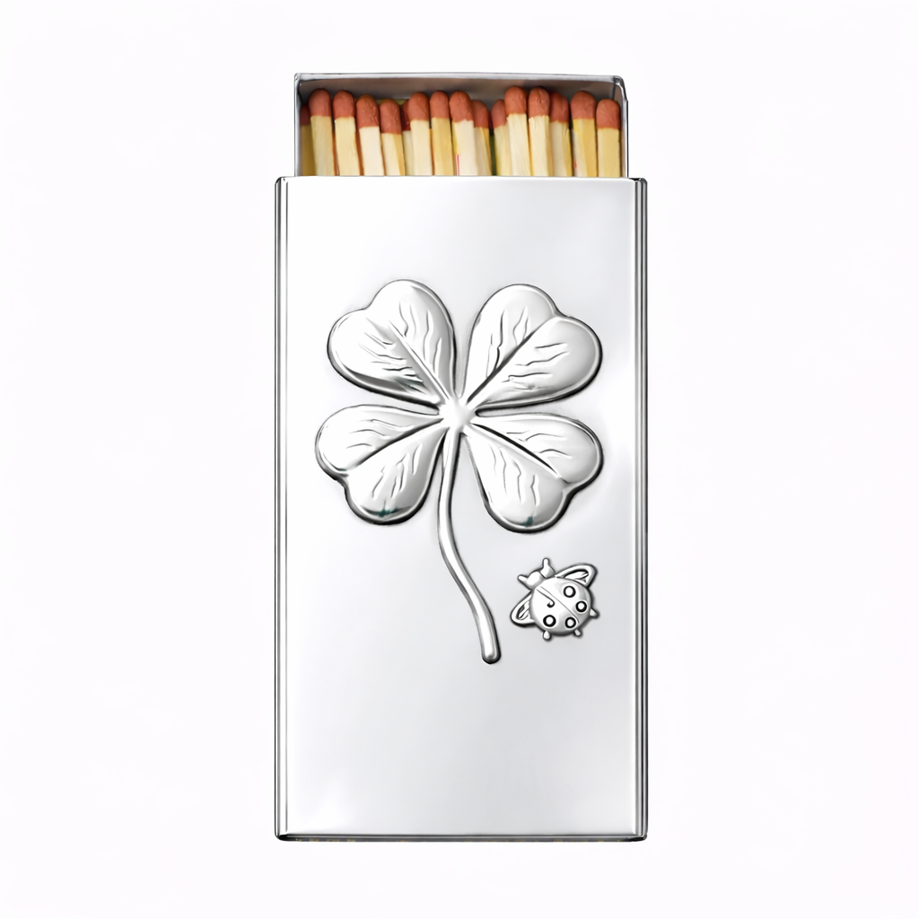 The Lucky Matchbook Sleeve in Silver